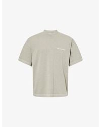 MKI Miyuki-Zoku - Uniform Crewneck Cotton-Jersey T-Shirt - Lyst