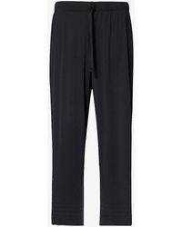 Pleats Please Issey Miyake - Pleated Wide-leg Mid-rise Knitted Trousers - Lyst