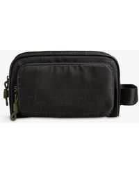 Ted Baker Synthetic Criss Double Zip Wash Toiletry Bag In Black for Men Mens Bags Toiletry bags and wash bags 