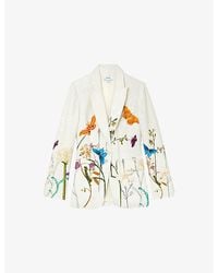 Reiss - X New York Botanical Garden Frankie Woven Blazer - Lyst