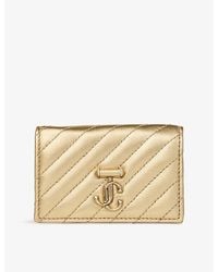 Jimmy Choo - Curve Nello Quilted Leather Cardholder - Lyst