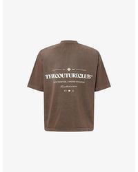 The Couture Club - Spray-Wash Logo-Print Cotton T-Shirt - Lyst