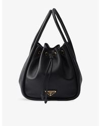 Prada - Darling Leather Mini Bucket Bag - Lyst