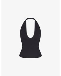 Skims - Smooth Layers Halterneck Modal-Jersey Top - Lyst