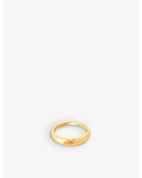 Astrid & Miyu - Essential Dome 18Ct-Plated Sterling- Ring - Lyst