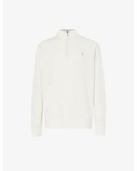 Polo Ralph Lauren - Logo-embroidered High-neck Cotton-blend Sweatshirt - Lyst