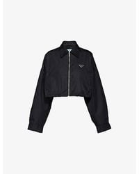 Prada - Re-Nylon Cropped Recycled-Nylon Jacket - Lyst