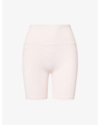 Sisterly Tribe - Softsculpt High-Rise Stretch-Woven Shorts - Lyst