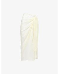 4th & Reckless - Ariana Side-Tie Sheer Sarong - Lyst