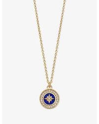 Astley Clarke - Polaris 18Ct Vermeil, Lapis And Sapphire Pendant Necklace - Lyst