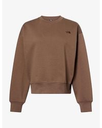 The North Face - Logo-Embroidered Boxy-Fit Cotton-Blend Sweatshirt - Lyst