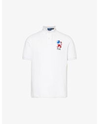 Polo Ralph Lauren - Brand-embroidered Split-hem Cotton Polo Shirt - Lyst