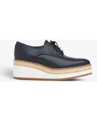LK Bennett Pembridge Espadrille-wedge Oxford Shoes - Blue