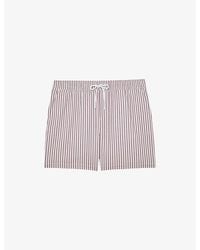 Reiss - Bay Striped Swim Shorts - Lyst