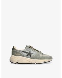 Golden Goose - Running Sole Nylon And Suede Low-Top Trainers - Lyst