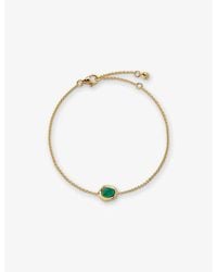 Monica Vinader - Odyssey Onyx And 18Ct- Vermeil Chain Bracelet - Lyst