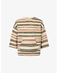 Visvim - Burrow Striped Wool And Cashmere-Blend Jumper - Lyst
