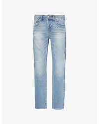 TRUE RELIGION - Rocco Whiskering Skinny-Leg Relaxed-Fit Stretch-Denim Jeans - Lyst