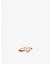 Chopard - My Happy Hearts 18Ct Rose- And 0.05Ct Brilliant-Cut Diamond Ring - Lyst