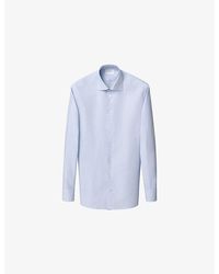 Eton - Checked Slim-Fit Cotton-Twill Shirt - Lyst