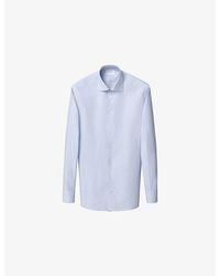 Eton - Checked Slim-Fit Cotton-Twill Shirt - Lyst