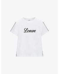 Loewe - Stretch-Cotton Logo T-Shirt - Lyst