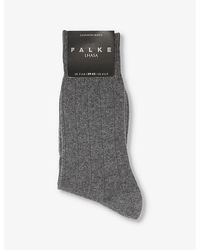 FALKE - Lhasa Rib Wool-Blend Knitted Socks - Lyst