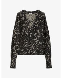 JOSEPH - Aisha Cashair Jacquard Cashmere Cardigan - Lyst