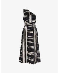Rails - Selani Striped Cotton Midi Dress - Lyst