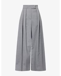 A.W.A.K.E. MODE - Rounded Tailored Woven Trousers - Lyst