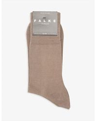 FALKE - Logo-Print Stretch-Organic-Cotton Blend Socks - Lyst