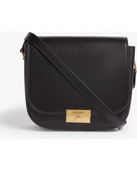 Saint Laurent Betty Leather Satchel - Black