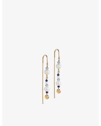 Enamel Copenhagen - Sofia 18ct Gold-plated Recycled Sterling-silver And Pealr Drop Earrings - Lyst