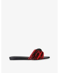Kurt Geiger - Kensington Woven Flat Sandals - Lyst