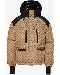 Gucci - High-neck Monogram-pattern Cotton-blend Down Jacket - Lyst