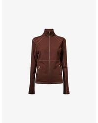 Now You Live - Clayton High-Neck Stretch-Jersey Jacket - Lyst