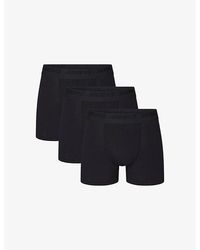 Skims - Branded-Waistband 3In Pack Of Three Stretch-Modal Boxer Briefs - Lyst