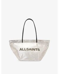 AllSaints - Serafina Canvas Tote Bag - Lyst