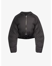 Entire studios - Pillow Cropped Padded Shell Bomber Jacket - Lyst