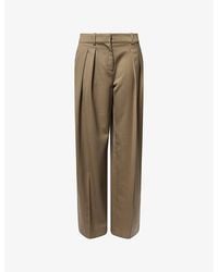 Frankie Shop - Daytona Pleated Wool Trousers - Lyst