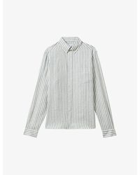 Reiss - Queen Striped Regular-fit Linen Shirt X - Lyst