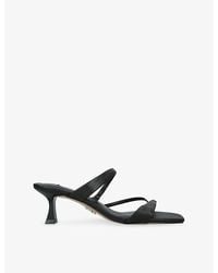 Steve Madden - Ajay Heeled Leather Sandals - Lyst