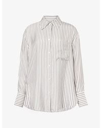 Twp - Big Joe Striped Silk Shirt - Lyst