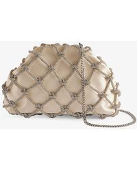 Ted Baker - Kylar Crystal And Faux-leather Clutch Bag - Lyst