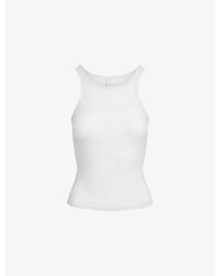 Skims - Sheer Rib Cotton-Blend Tank Top - Lyst