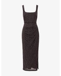 Phase Eight - Suki Stud-Embellished Stretch-Woven Midi Dress - Lyst