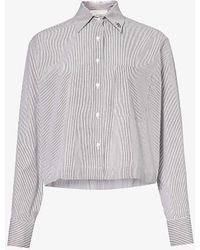 Viktoria & Woods - Pope Stripe-pattern Regular-fit Cotton Shirt - Lyst