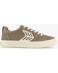 CARIUMA - Catiba Pro Suede And Organic-cotton Low-top Trainers - Lyst
