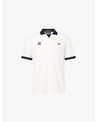 Fred Perry - X Meyba Monogram-Print Cotton Polo Shirt - Lyst