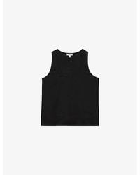 Reiss - Ruby Sleeveless Stretch-Silk Top - Lyst